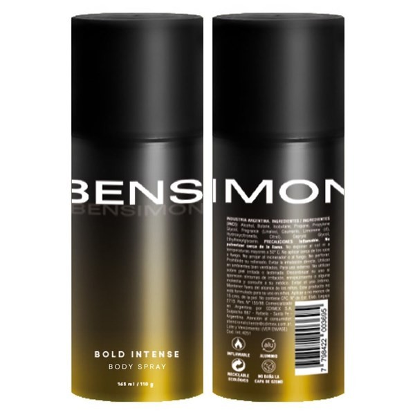 Bensimon Fragancia Bold Intense Body Spray 165 ml #1
