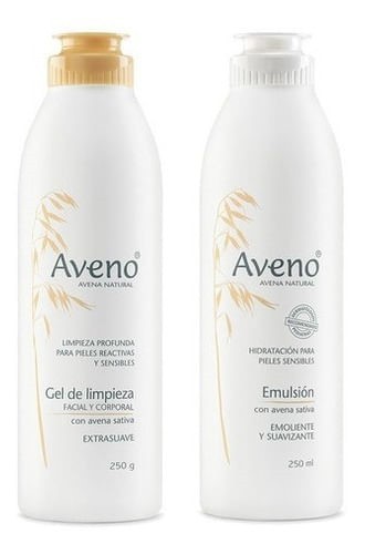 Aveno Kit Básico Facial Y Corporal Gel de Limpieza + Emulsión #1