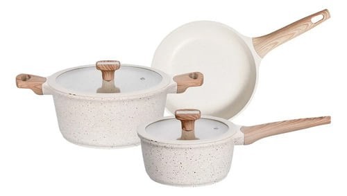Batería de Cocina 3 Piezas Onix Utile Antiadherente Beige Beige Color Beige #1