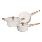Batería de Cocina 3 Piezas Onix Utile Antiadherente Beige Beige Color Beige #1