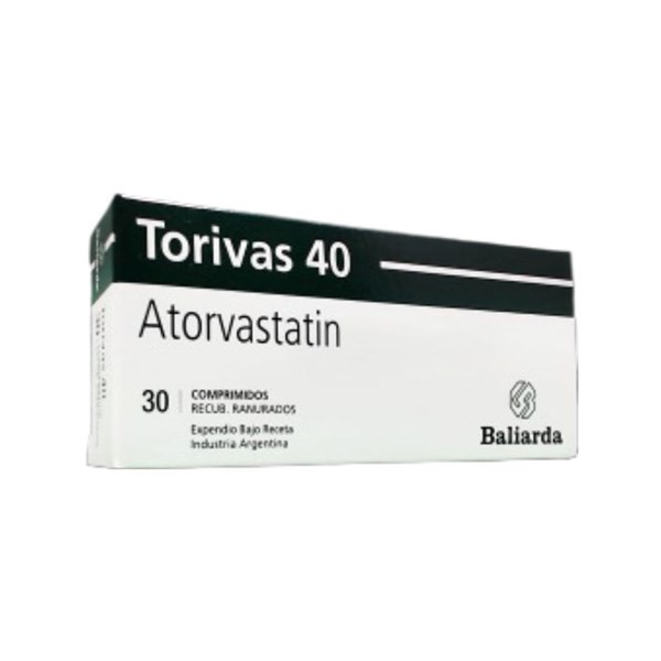 Baliarda Torivas Atorvastatín 40 Mg x 30 Comp Recubiertos #1