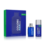 SET BENETTON COLOR MAN BLUE EDT | 100 ML + DEO SPRAY 150 ML #1