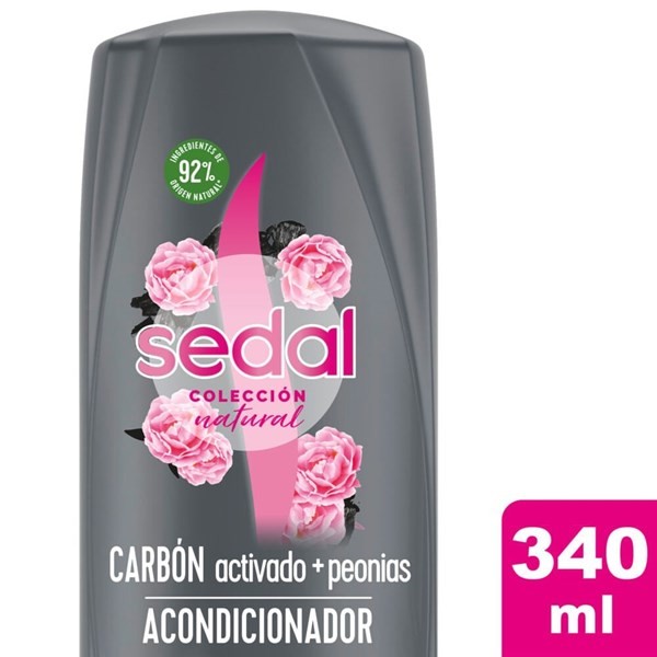 Acondicionador Sedal Carbón Activado  Peonias 340 Ml #1