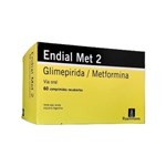 Roemmers Endial Met 2 / 1000 Mg Glimepiride + Metformina x 60 Comp Rec #1