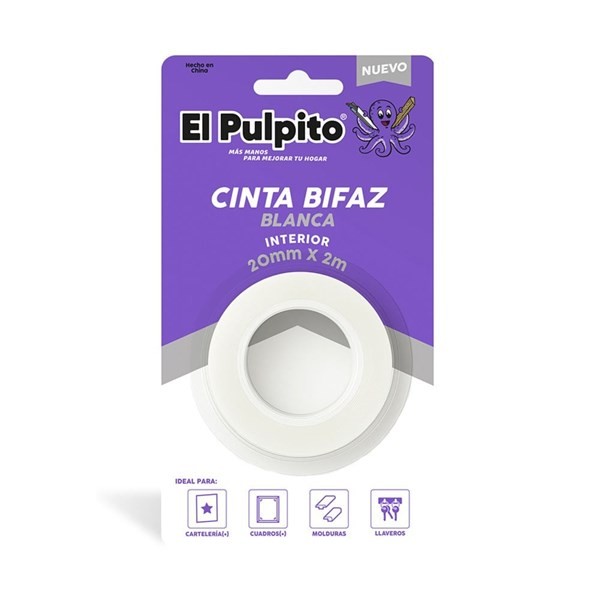 Cinta Bifaz Blanca 2 m St03697 el Pulpito