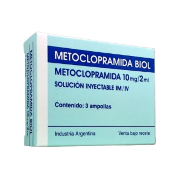 Metoclopramida Biol Metoclopramida 10 Mg / 2 ml x 3 Ampollas x 2 ml #1