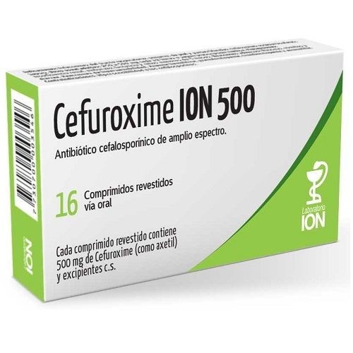Cefuroxime Ion 500mg | 16 comprimidos #1