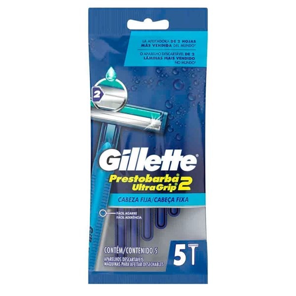 Gillette Máquina De Afeitar Prestobarba 2 Ultragrip 5 Un alt