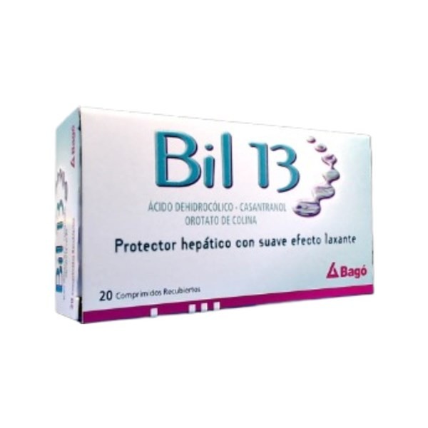 Bagó Bil 13 Ácido Dehidrocólico + Casantranol + Asoc. x 20 Comp #1