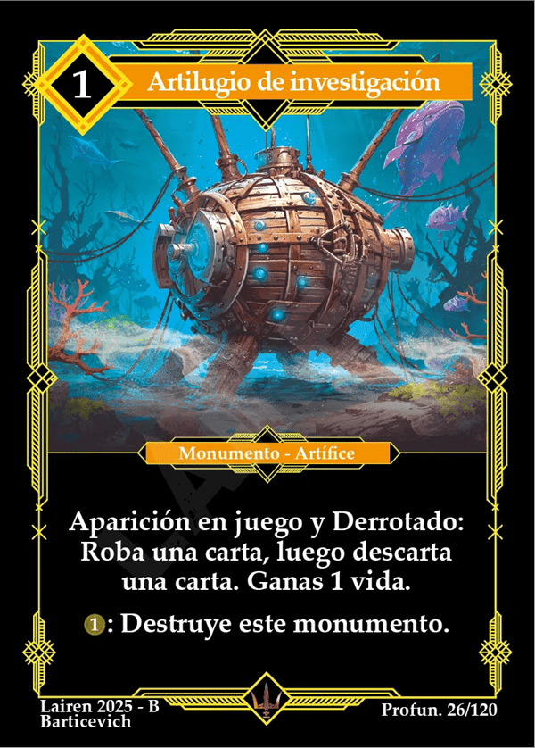 026 Artilugio De Investigacion - Coste 1