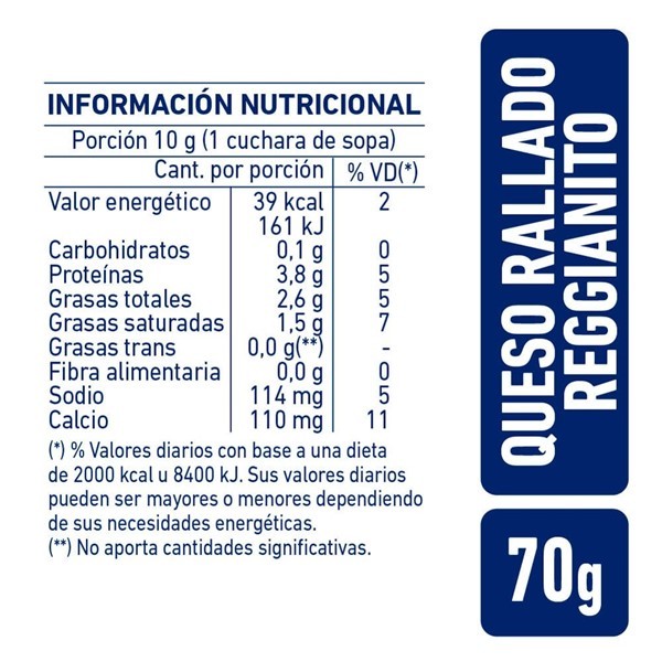 Queso Rallado La Serenisima 70 Gr alt