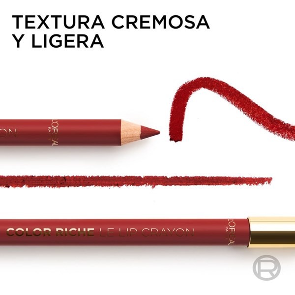 L'Oréal Paris Delineador de Labios Color Riche Le Lip Crayon Beige A Nu 630 alt