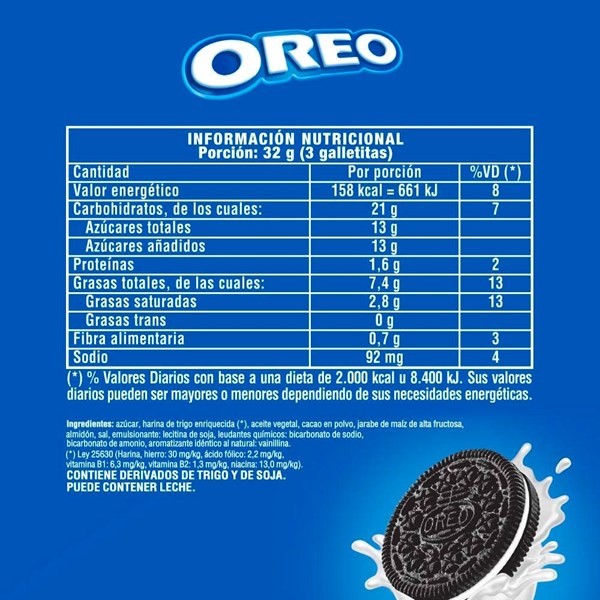 Galletitas Dulces Rellenas Con Crema Oreo 354 G alt