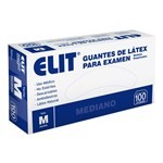Guantes Examen Latex Mediano X100 - Elit #1