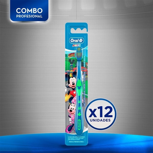 Oral B Combo Cepillos de Dientes Kids Mickey (12 Unidades) #1