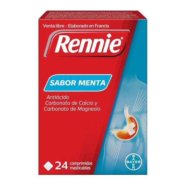 Bayer Rennie Antiácido Masticables x 24 Comp #1