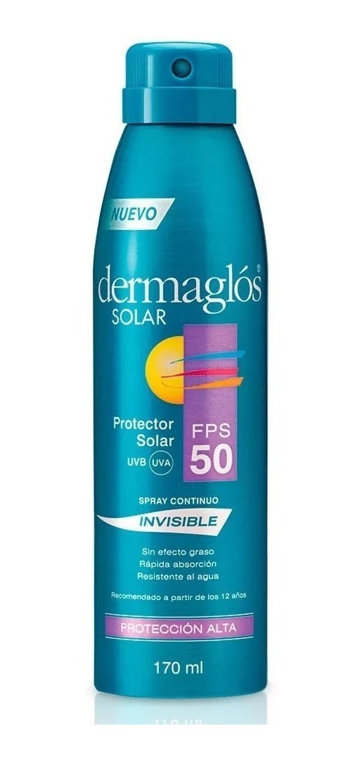 Dermaglos Protector Solar Aerosol Invisible Fps 50 170 ml #1