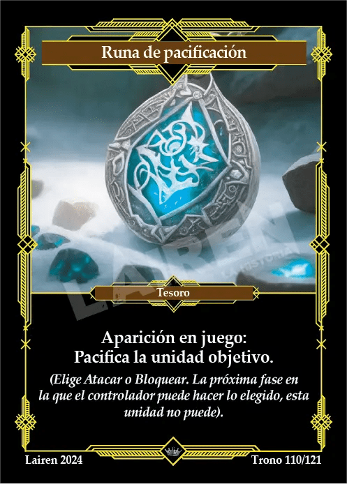 110 Runa De Pacificacion 1ra Edicion #1