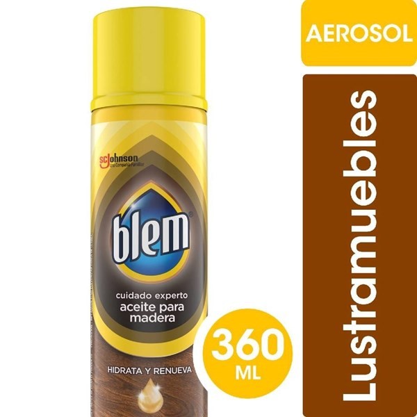 Lustramuebles Blem Aceite Para Madera Hidrata Y Renueva x 360 ml #1