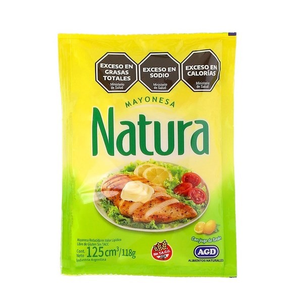 Mayonesa Natura Sobre 125 Cc. #1