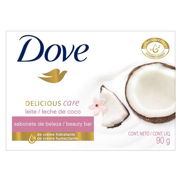 Jabón De Tocador Dove Leche De Coco 90 G. alt
