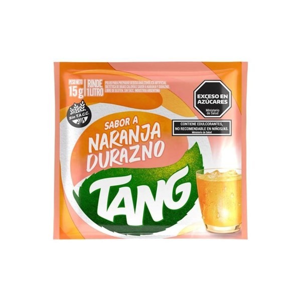 Jugo en Polvo Tang Naranja Durazno #1