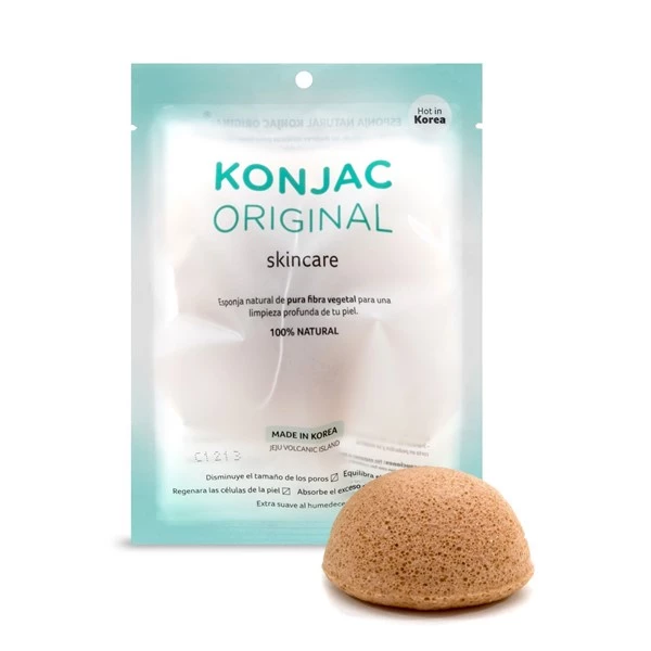 Konjac Esponja Facial Con Arcilla Amarilla