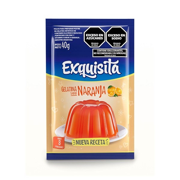 Gelatina Exquisita de Naranja 40 g. #1