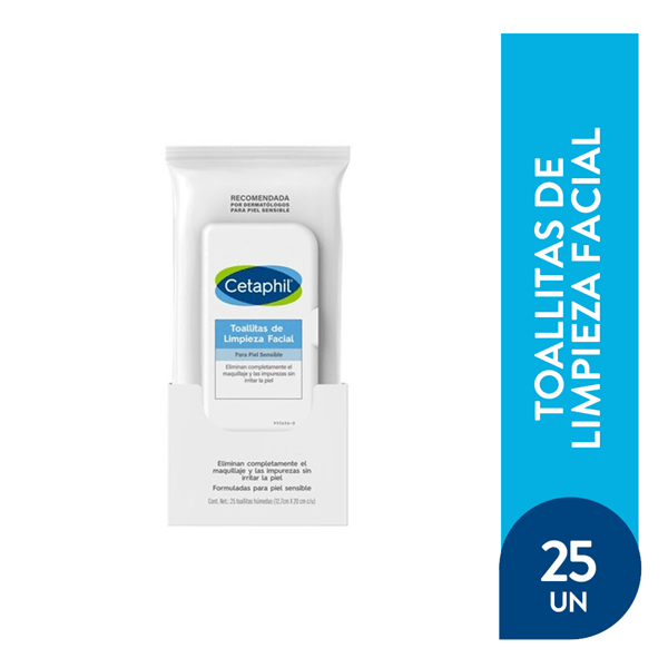 Cetaphil Toallitas Faciales Humedas (25 Unidades) #1