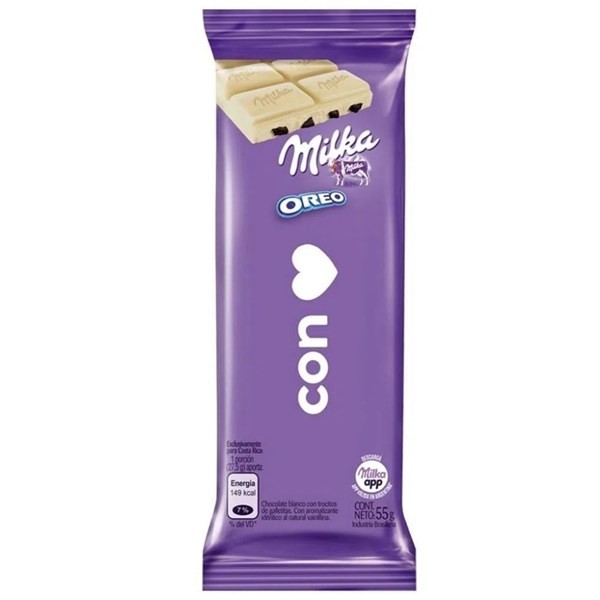 Chocolate Milka Oreo Blanco 55 Gr #1