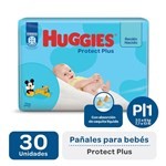 Huggies Pañal Protec Plus Talle P (30 Unidades) #1