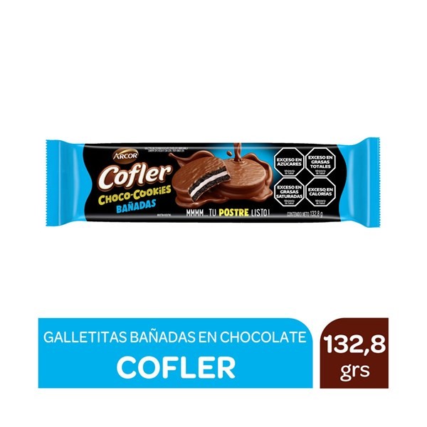 Galletitas Bañadas en Chocolate Cofler 132.8 G. #1