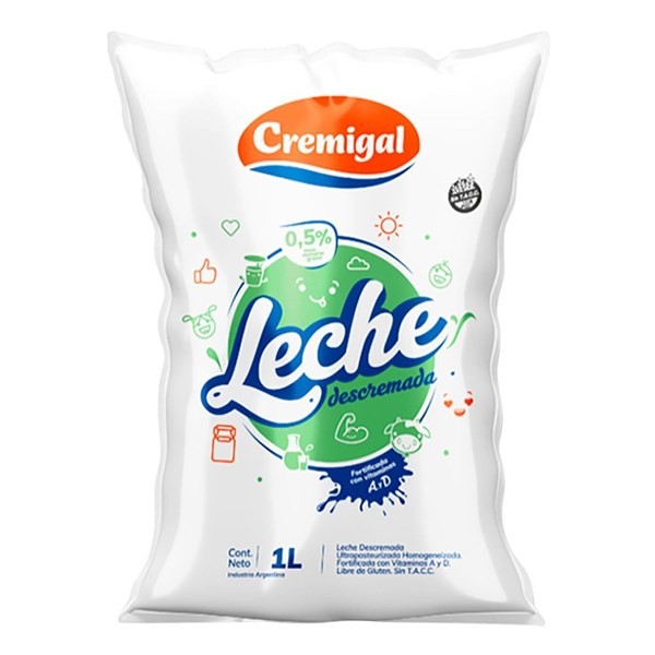 Generico Leche Descremada Cremigal 1 l #1