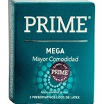 Preservativo Prime De Látex Mega X 3 Unidades #1