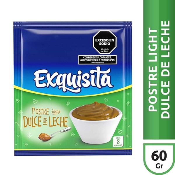 Postre Light Exquisita Sabor Dulce De Leche X6 #1