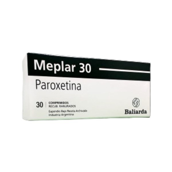 Baliarda Meplar 30 Paroxetina 30 Mg x 30 Comp Recubiertos Ranurados #1