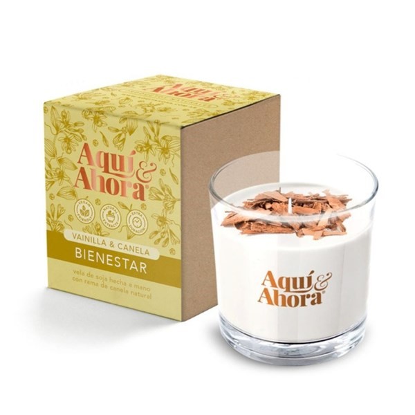 Aquí & Ahora Vela de Soja Bienestar Vainilla #1