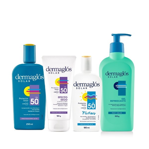 Kit Protector Solar Familiar Dermaglós + Fps 40 Efecto Seco #1