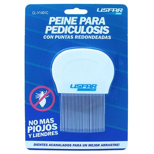 Lisfar Peine Pediculolis Metal Mango Plastico alt
