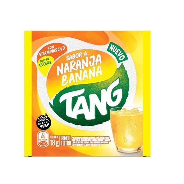 Jugo En Polvo Tang Naranja Banana D 18gr