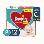 Pampers Pañales Supersec Plus (12 Unidades) P #1