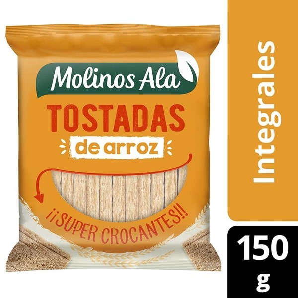 Tostadas Molinos Ala Integrales De Arroz 150 Gr #1