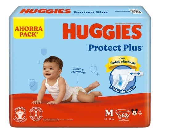 Huggies Pañal Protec Plus m ( 62 Unidades) #1