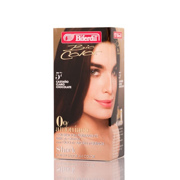 Biferdil Biocolor 0% Amoniaco 5.7 Castaño Claro Chocolate #1