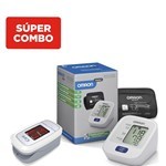 Combo Omron Tensiómetro Automático de Brazo Hem 7120 + Oxímetro de Pulso Icare 501 cmsdl #1