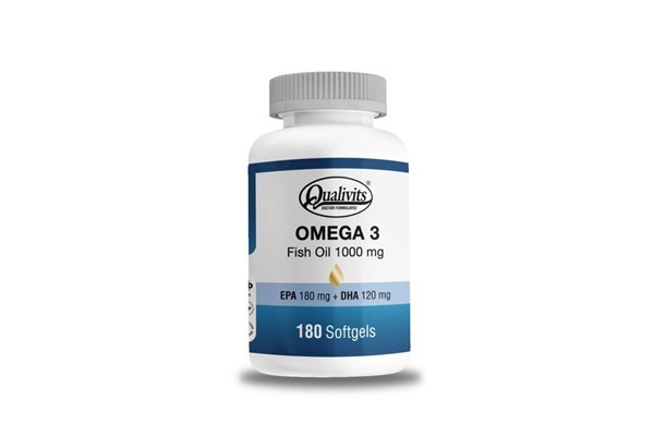 QUALIVITS OMEGA 3 FISH OIL 1000MG X180 SOFTGELS #1