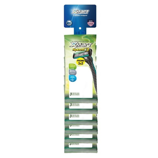 Xmart Speed Masculina 3 Filos x 18 #1
