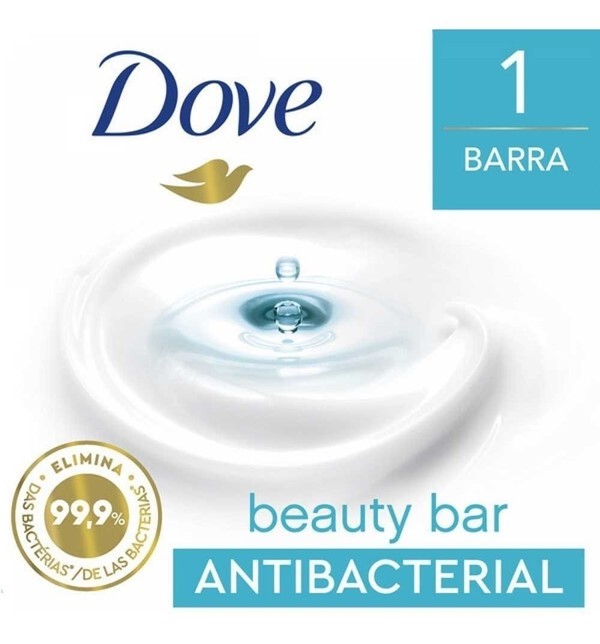 Dove Jabon Antibacterial Cuida Y Protege 90 gr