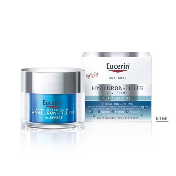 Eucerin Hyaluron-Filler Gel Facial Ultra Light + 3X Effect 50 ml alt