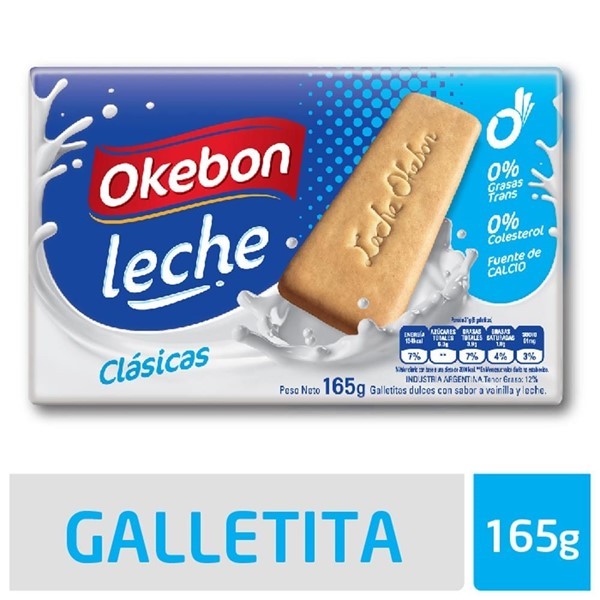 Galletitas Okebon Leche Clásicas 165 Gr #1